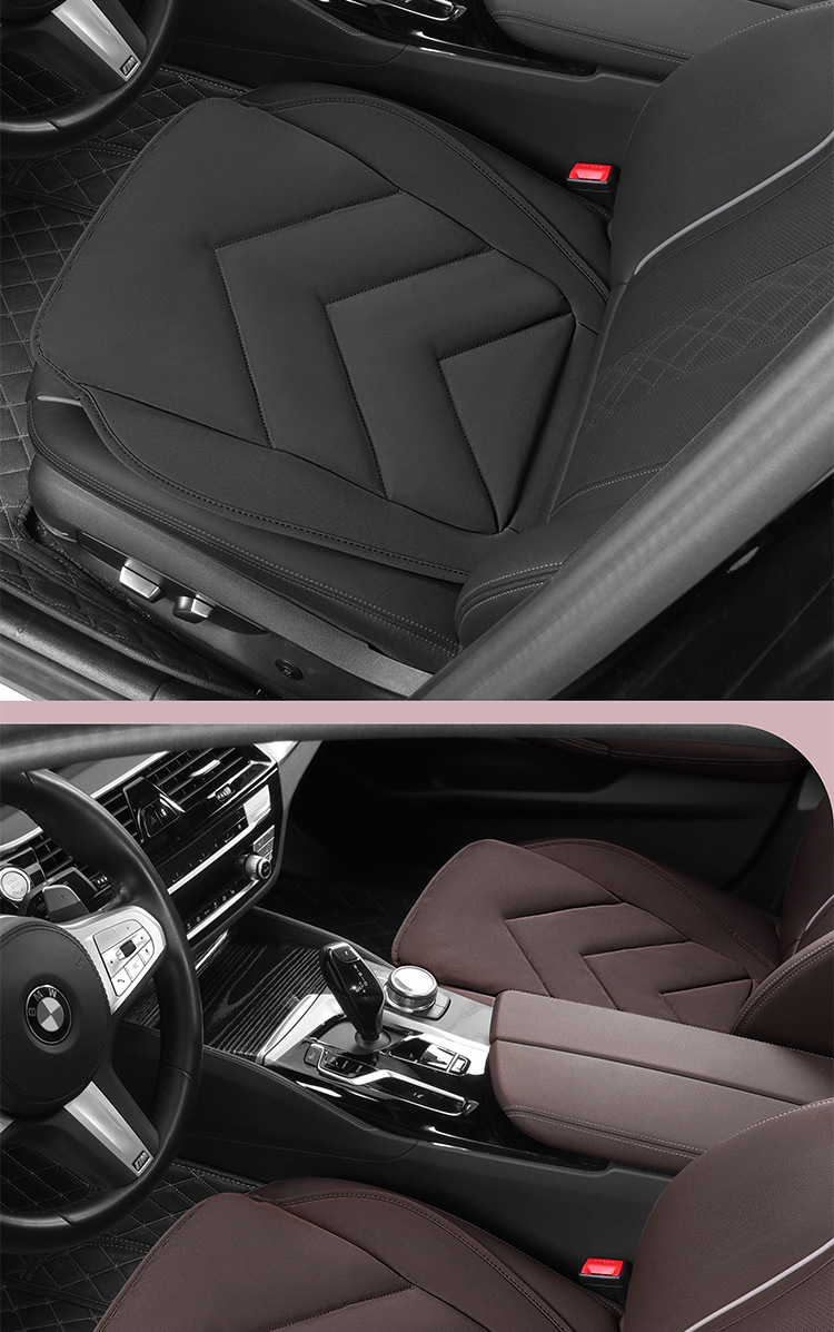 Autumn and winter cold-proof skin-friendly warm car seat cushion suede filling down car cushion thickened wear-resistant saddle pad