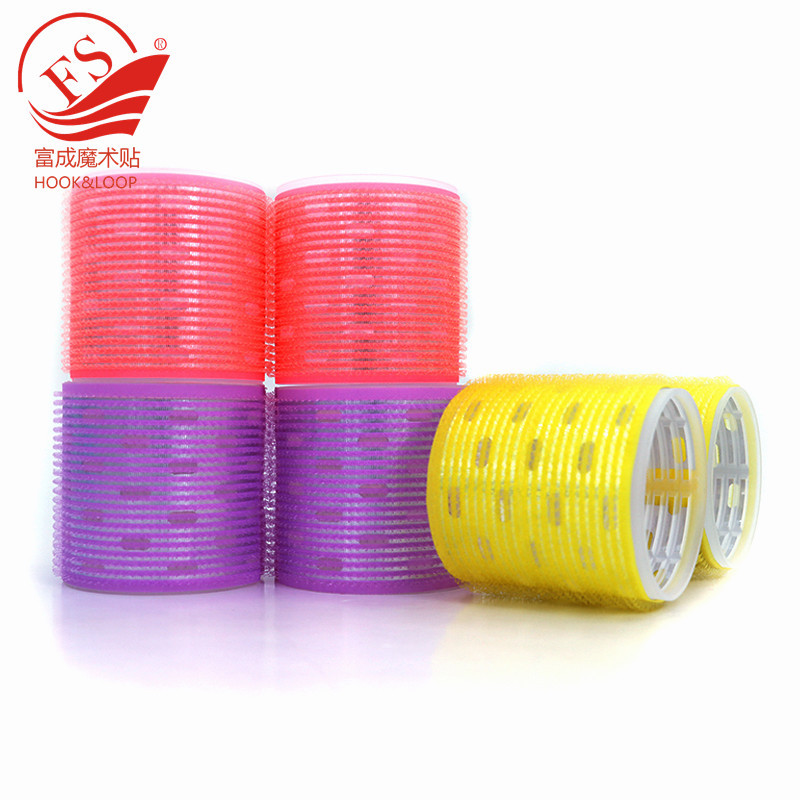 Curly self-adhesive nylon bangs with velcro