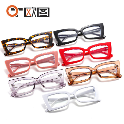 New square frame cat eye sunglasses 9019 colorful fashionable sunglasses for men and women cross-border color sunglasses