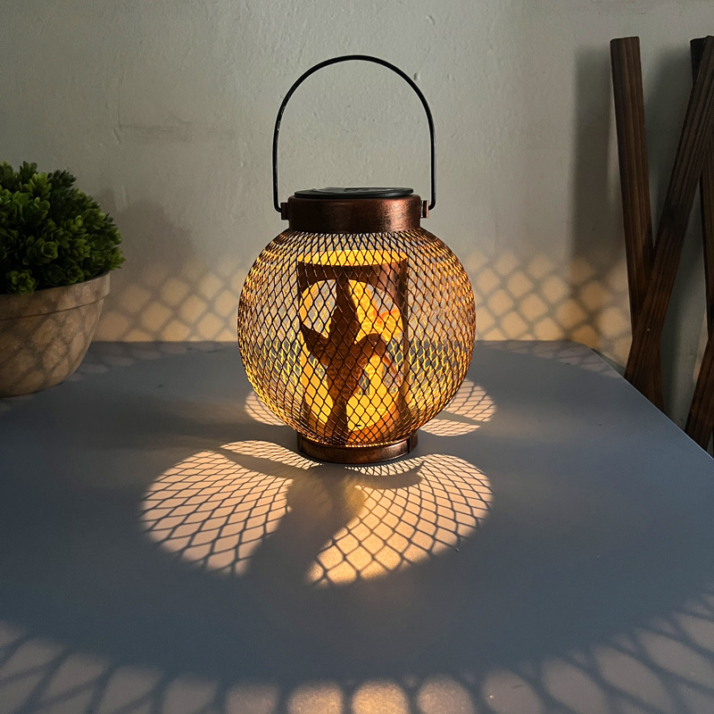 Cross-border new product solar garden light Hummingbird Projector…