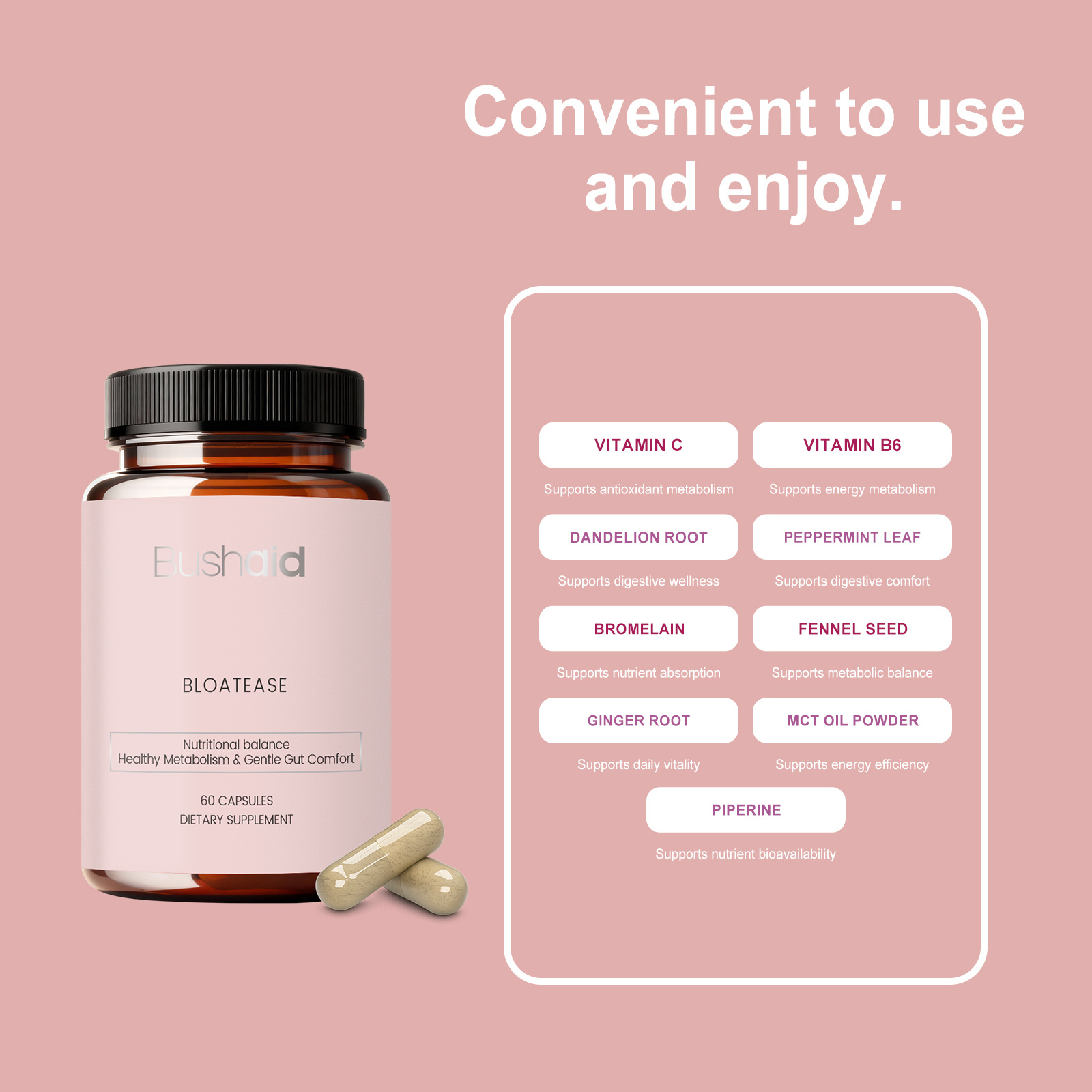 BUSHAID BalanceSupportLightFormulaCapsules Dailymanagement