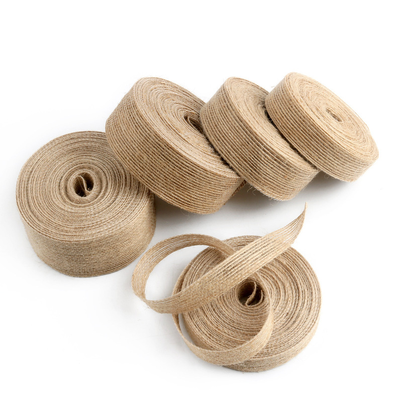 Manufacturer Wholesale Fish Silk Hemp Jute Fish Silk Hemp Rope Webbing DIY Craft Hemp Rope Hemp Belt 5.1m Rolls