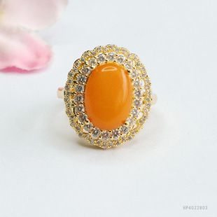 As Yu natural amber ring old beeswax ring ring ring female old money factory wholesale HP4022803