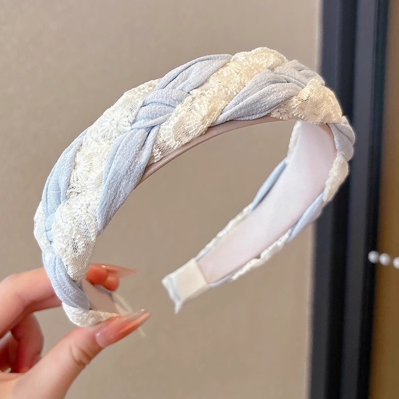 2025 nuevo cinturón de cabello de alta calidad de encaje trenzado de torsión francesa, cráneo alto, cara pequeña y ancha, tarjeta de cabello