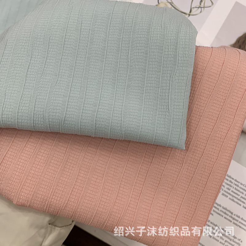 春夏新款正反可用连衣裙夏季TR提花暗纹衬衫汉服面料 布料