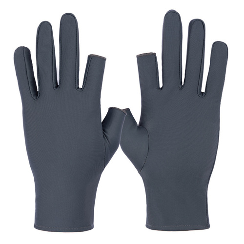 Women's thin half-finger tea-picking white ladies half-finger beauty gloves, driver sun protection gloves, short half-finger nail gloves