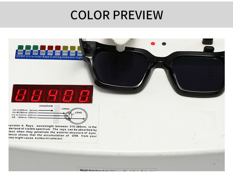Herren Sonnenbrille Mit Quadratischem Rahmen Für Den Street-look_voghion.com