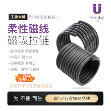磁与/Softmag强力柔性磁吸拉链磁线可热压强磁条服装包包磁吸辅料