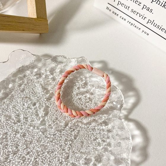 Girl's Cute Hair Rope, Simple and Versatile Hair Rope, High Elastic Hair, New Hair Ring, Candy Rubber Band Braiding
