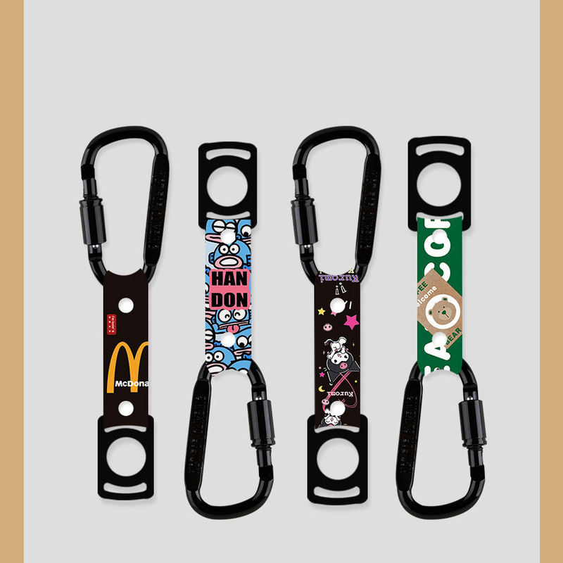 バックパックウォーターボトルバックルカラビナバックパックウォーターロープアーティファクトシリコンバックルミネラルウォーター飲料バックパックポータブルハイキングフック|undefined