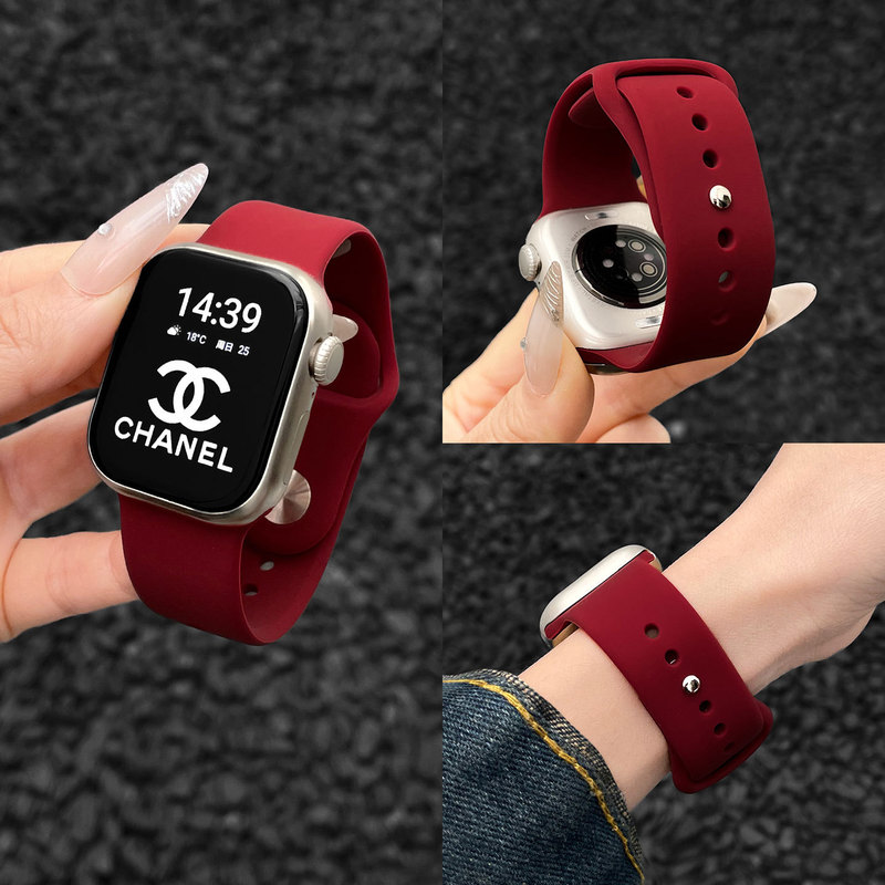 Suitable for Iwatch10 Watch Strap New Liquid Silicone S10 Apple Watch Applewatch Sports S9876 Suitable for Iwatch10 Watch Strap New Liquid Silicone S10 Apple Watch Applewatch Sports S9876