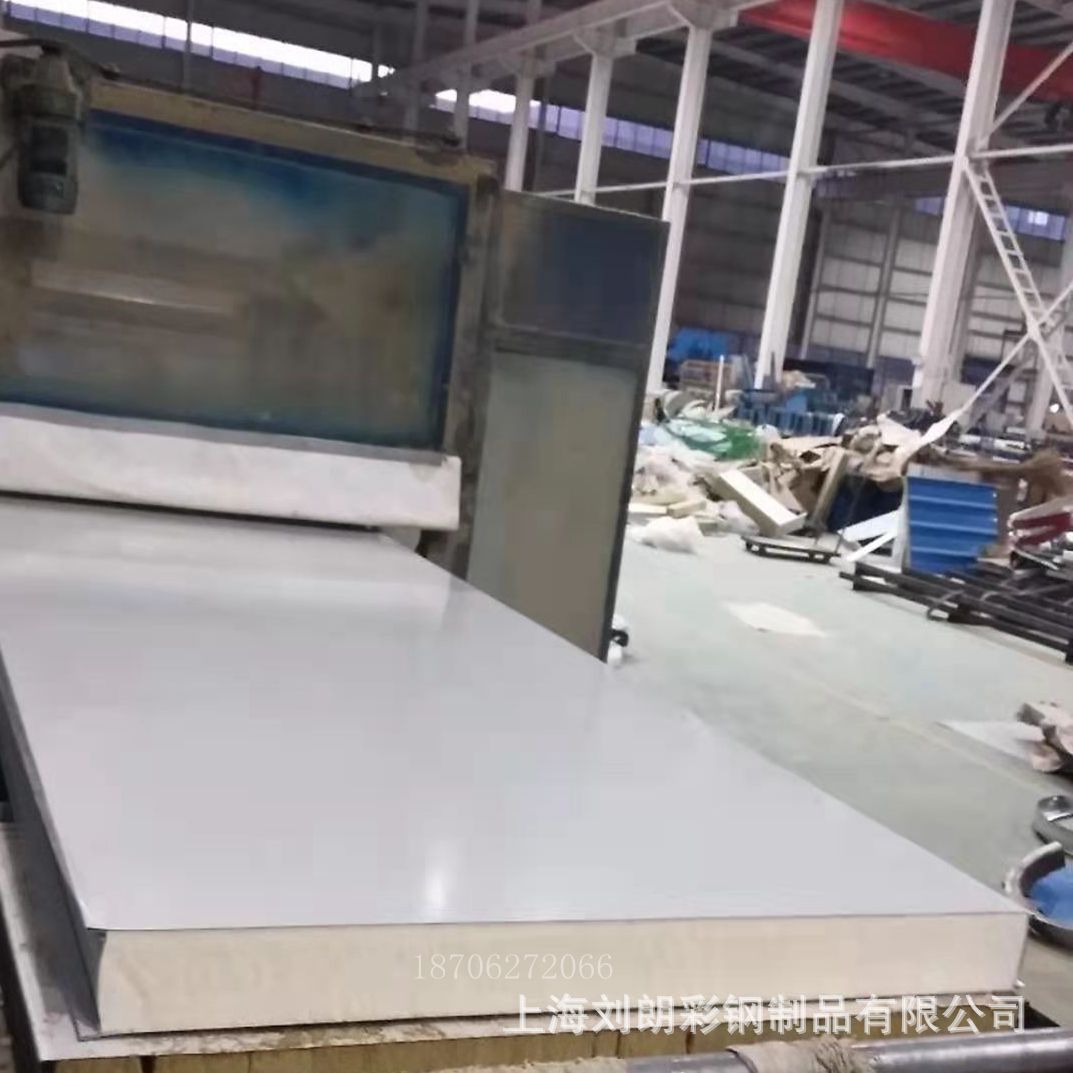 上海刘朗彩钢供应聚氨酯夹芯板 pu彩钢夹芯板 彩钢复合板