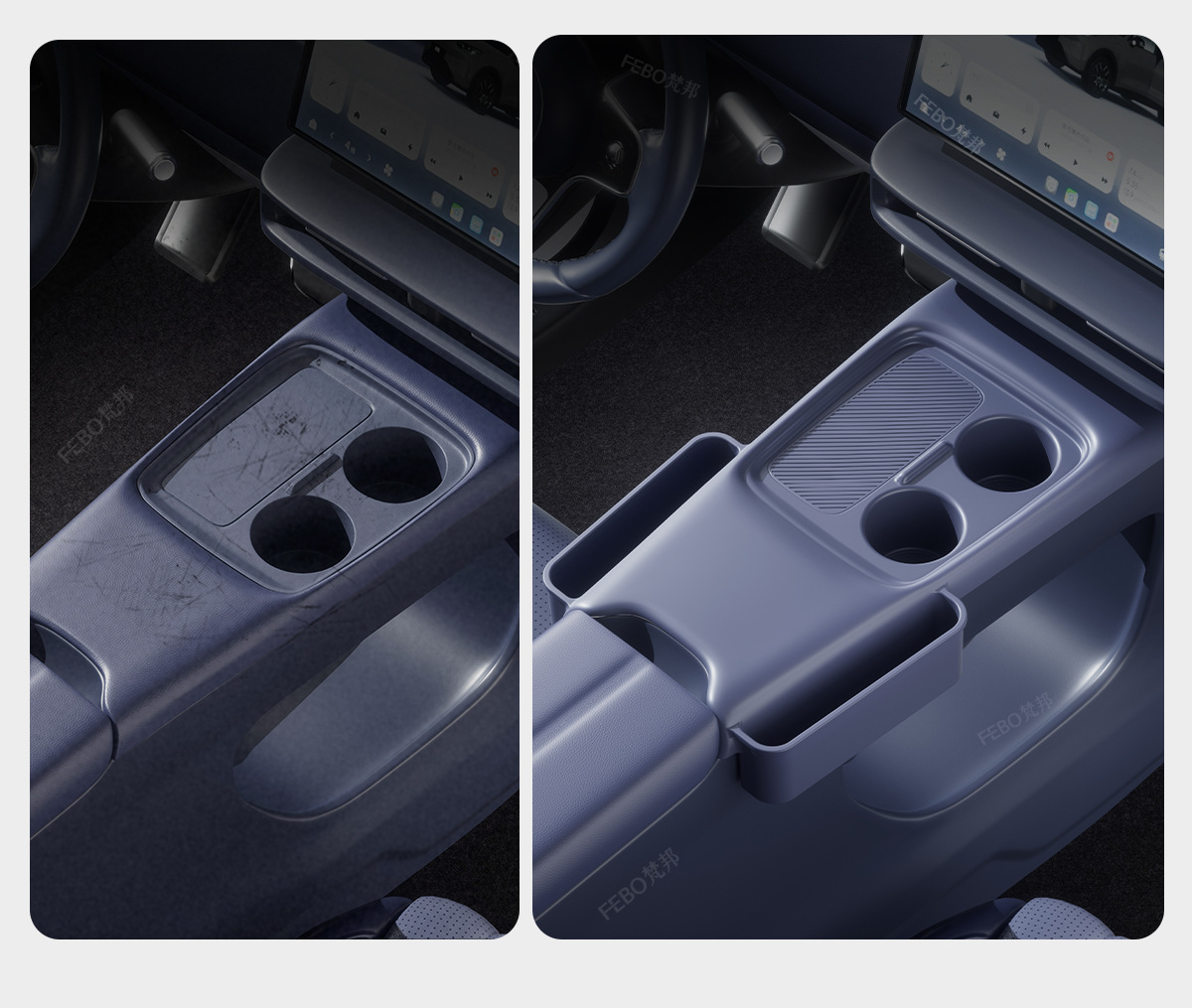 26 types of storage boxes for the Leapmotor A10 center console, car storage boxes, tissue boxes, silicone car interior accessories
