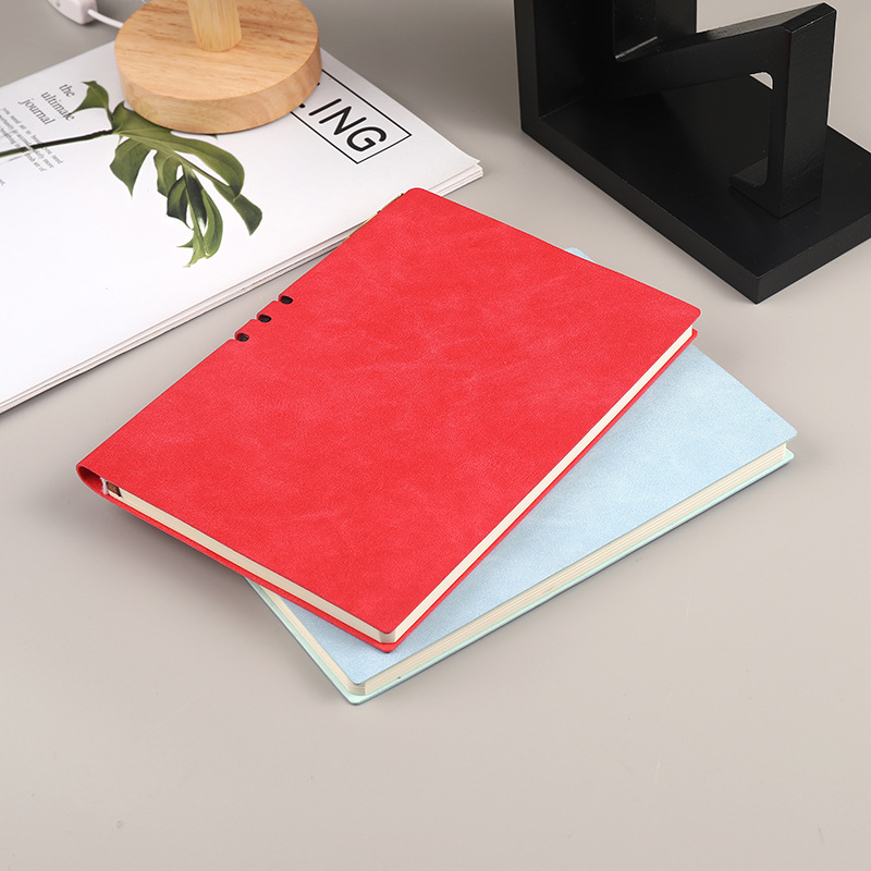 Simple pluma Notepad A5pu imitación cuero Oficina de negocios registro clásico impresión fábrica al por mayor image 4