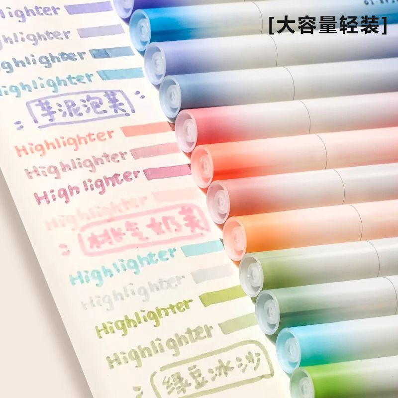 高い顔の値はメモをします。マカロンモランディの淡色系の蛍光ペンは目を保護します。|undefined