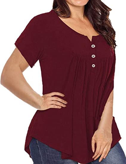 2025 verano damas nuevas ventas de Aliexpress botones de pluma de color sólido sueltas camisetas de manga corta mujeres en stock image 5