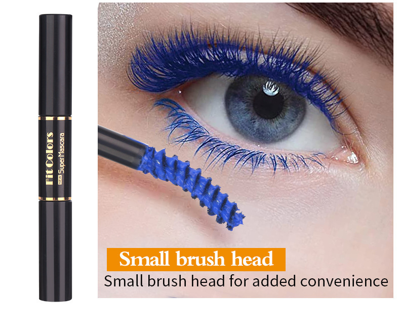 Fit Colors Double-head colored mascara is thick, curly and less likely to smudge white hair undefined