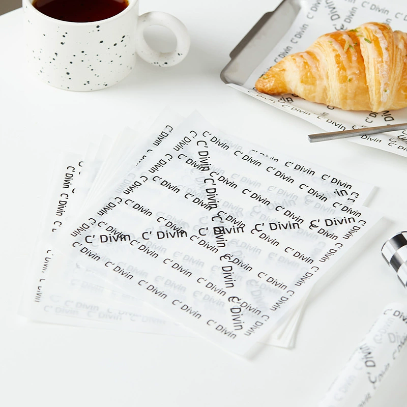 Маслянистая бумага для выпечки торта подушка бумага силиконовая бумага с масляным маслом гамбургер бумага хлеб десерт поддон для пищевых продуктов 18cm масляная бумага