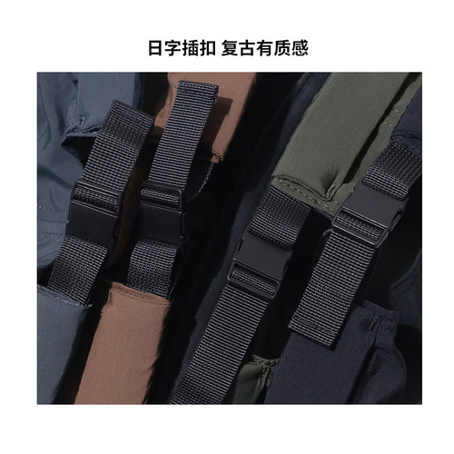 Japanese-style quick-dry outdoor clip-on street melon hat, mountain system waterproof landlord hat, unisex accessories, retro H-style buckle