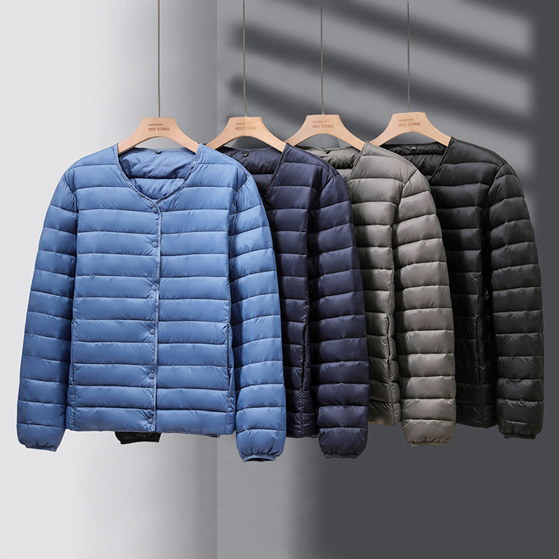 Anti-season Clearance Light Down Cotton-padded Jacket Men's Overalls Cotton-padded Clothes plus size Ultra-thin Lightweight Cotton-padded Jacket Cold-proof Short Jacket