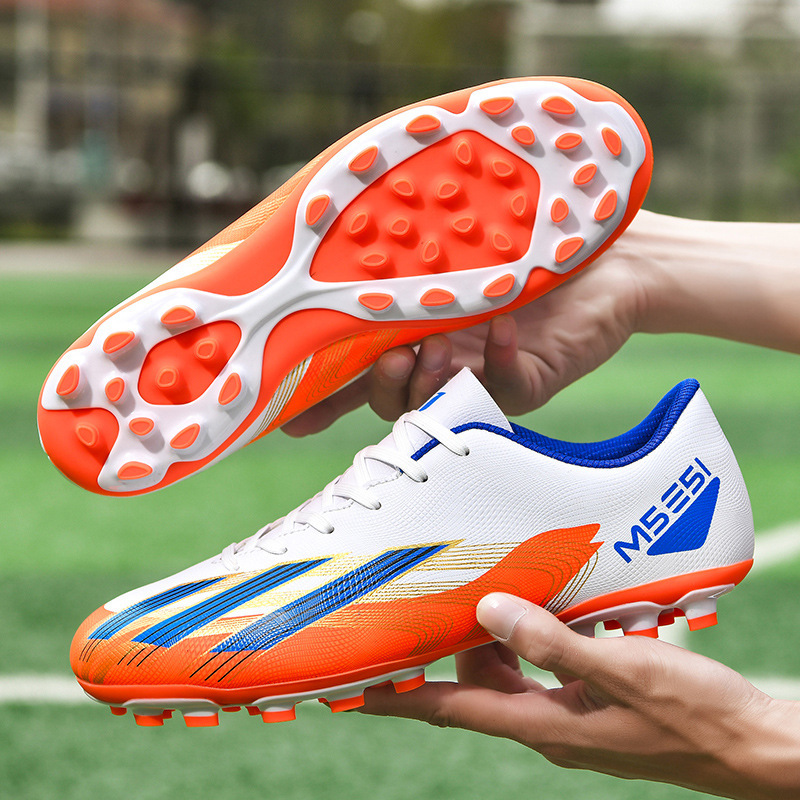 2026 New Model Falcon Football Shoes Mg for Men, Women, Children, Students, Long Spikes, Tf Cleats, Adult Breathable Grass Training Shoes