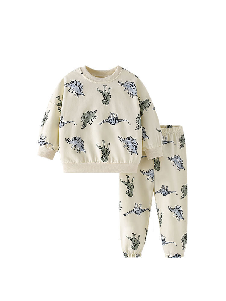 Malwee traje de suéter para niños modelos de otoño e invierno, suéter de cuello redondo para niños pequeños y medianos europeos y americanos, traje casual de dos piezas para niños de manga larga
