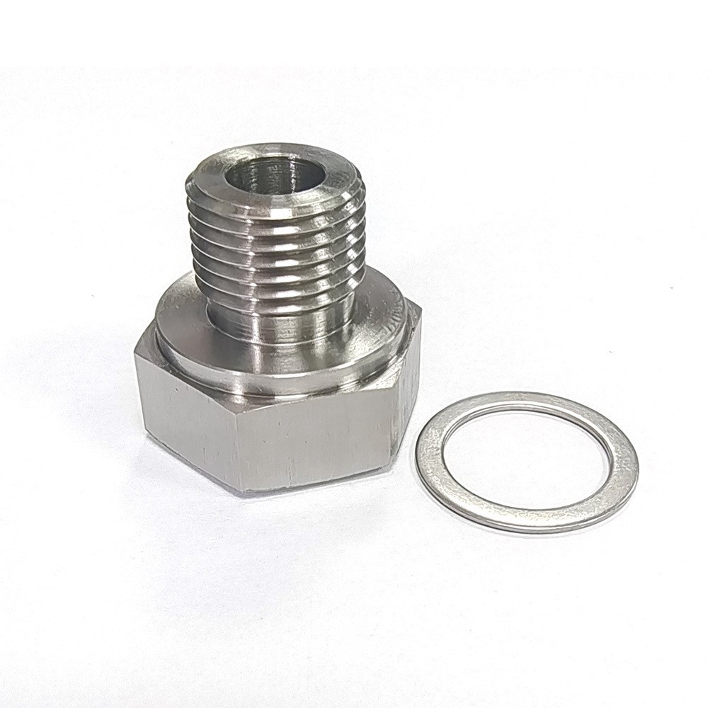 Conector de presión de combustible de acero inoxidable para motor de la serie LS para automóvil M16 * 1.5 rpm 1/8NPT sensor