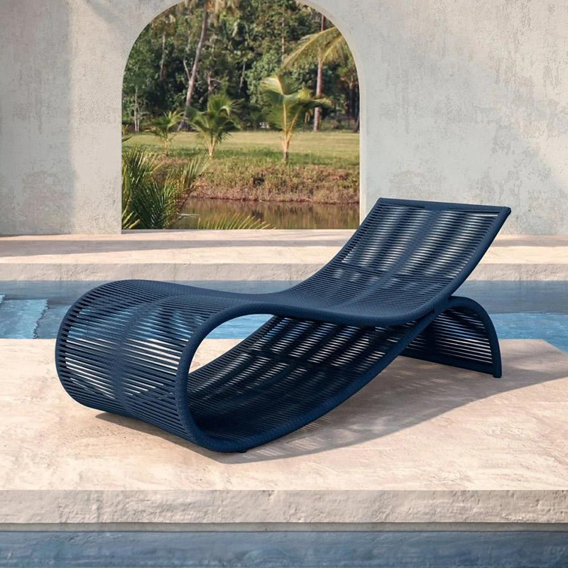 Sofá al aire libre patio hotel alojamiento residencial área escénica muebles de aleación de aluminio villa jardín creativo sofá individual image 3