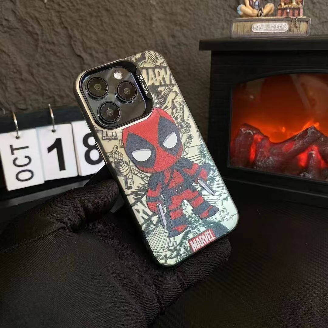 Nueva galvanoplastia color plata para iPhone 16 funda para teléfono móvil Apple 15promax/14 personalidad 13pro12 Europa y América