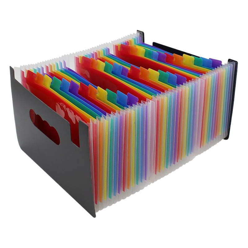 Mini Arco Iris multi-capa A5 órgano carpeta factura documento carpeta de almacenamiento 2436-capa BOLSA DE INFORMACIÓN Carpeta de Organización de escritorio