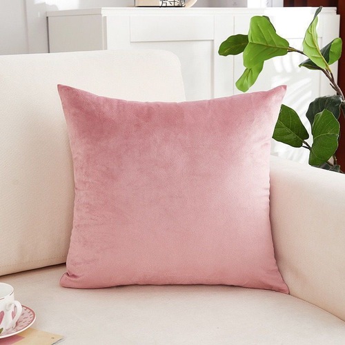 Velvet Pillow Large Back Sofa Office Pillow Home Bedroom Headboard Square Pillow Cover Factory