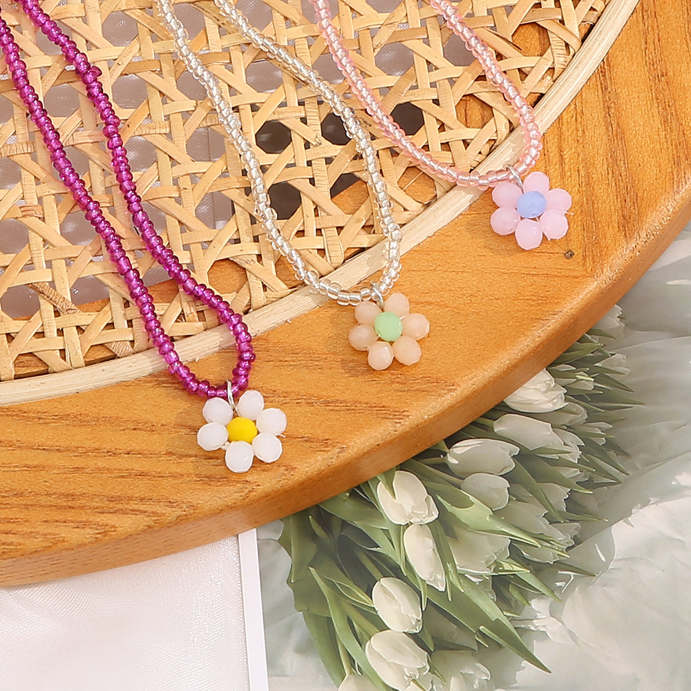 Bohemio Simple Moda Macaron Color Miyuki Cuentas Collar De Flores Al Por Mayor Nihaojewelry display picture 7