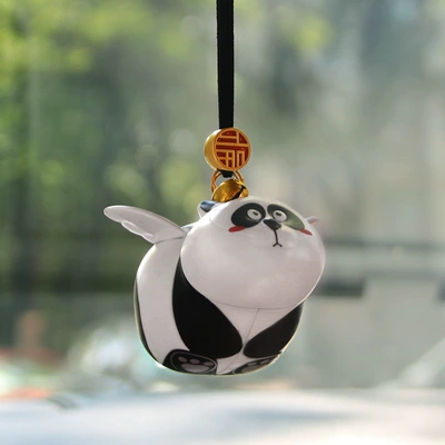 Car interior decoration Ping An Car hanging - plastic-pendant-panda