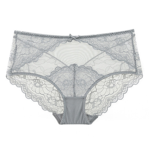 Manufacturer Direct Sale Sexy Transparent Women's Soft Lace Underwear Plus Size Comfortable Breathable High-Waist Triangle Pants