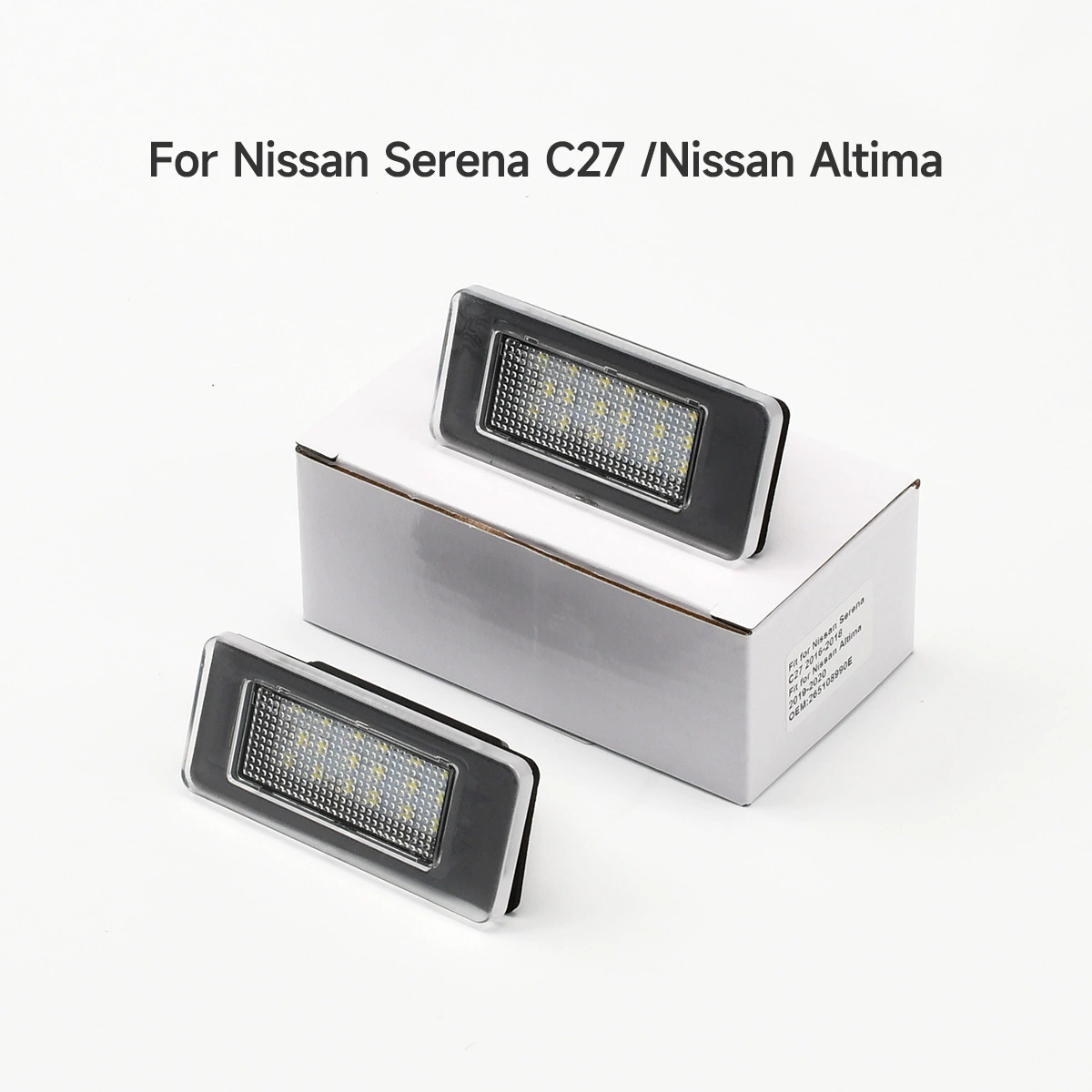 Совместимый фонарь для Nissan Altima/Serena C27 ​​​​Трансграничный светодиодный фонарь подсветки номерного знака