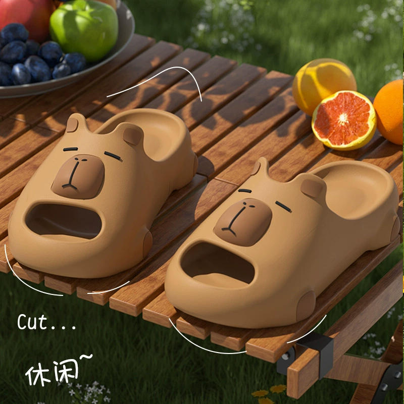 Домашние тапочки-мультики для женщин 2025, новые летние домашние тапочки для пары, летняя обувь из ЭВА для мужчин