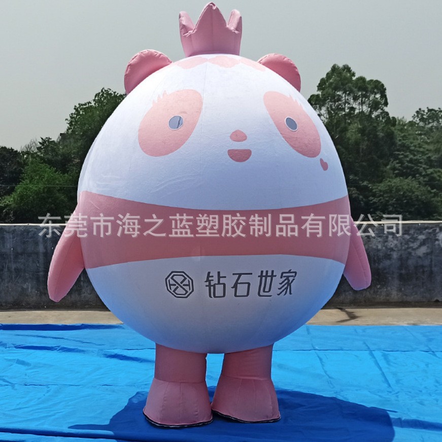 厂家定 制行走植绒充气卡通气模内胆节日活动促销广告宣传