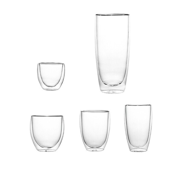 High borosilized glass double -layer cup resistant high temperature…