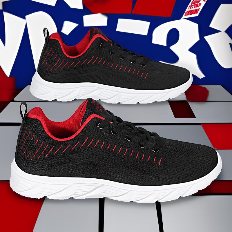 Nuevos zapatos deportivos de malla voladora para hombres, zapatos deportivos casuales ligeros de suela suave para primavera y verano, zapatos para correr transpirables para estudiantes