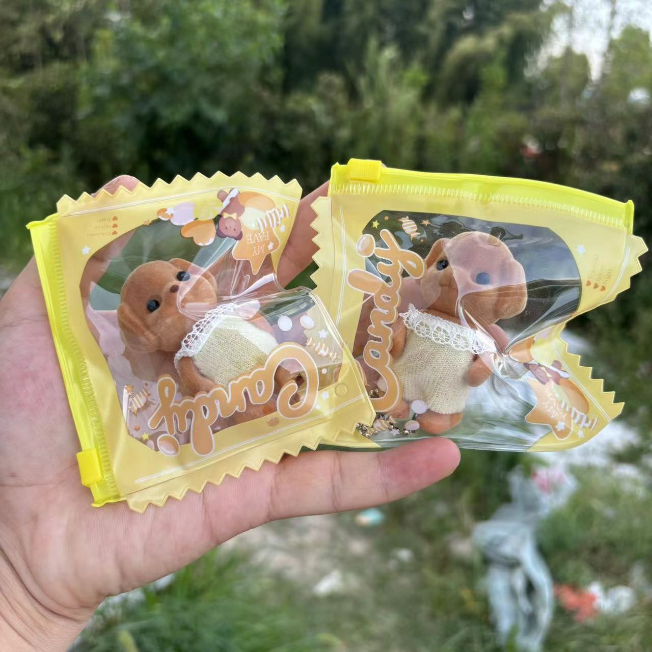 푸들 작은 빨간 책 동요 톤 같은 삼벨 인형 개 인형 세트 장난감 작은 코 가가 선물