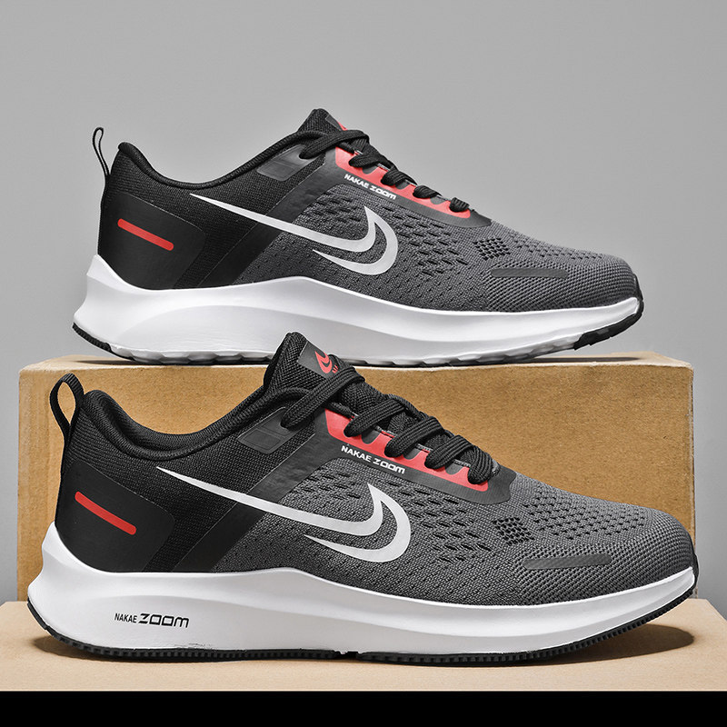 2026 Campus Sports Competition Men's Running Shoes Breathable Mesh Shoes Soft Sole Lightweight Casual Sports Shoes Running Shoes