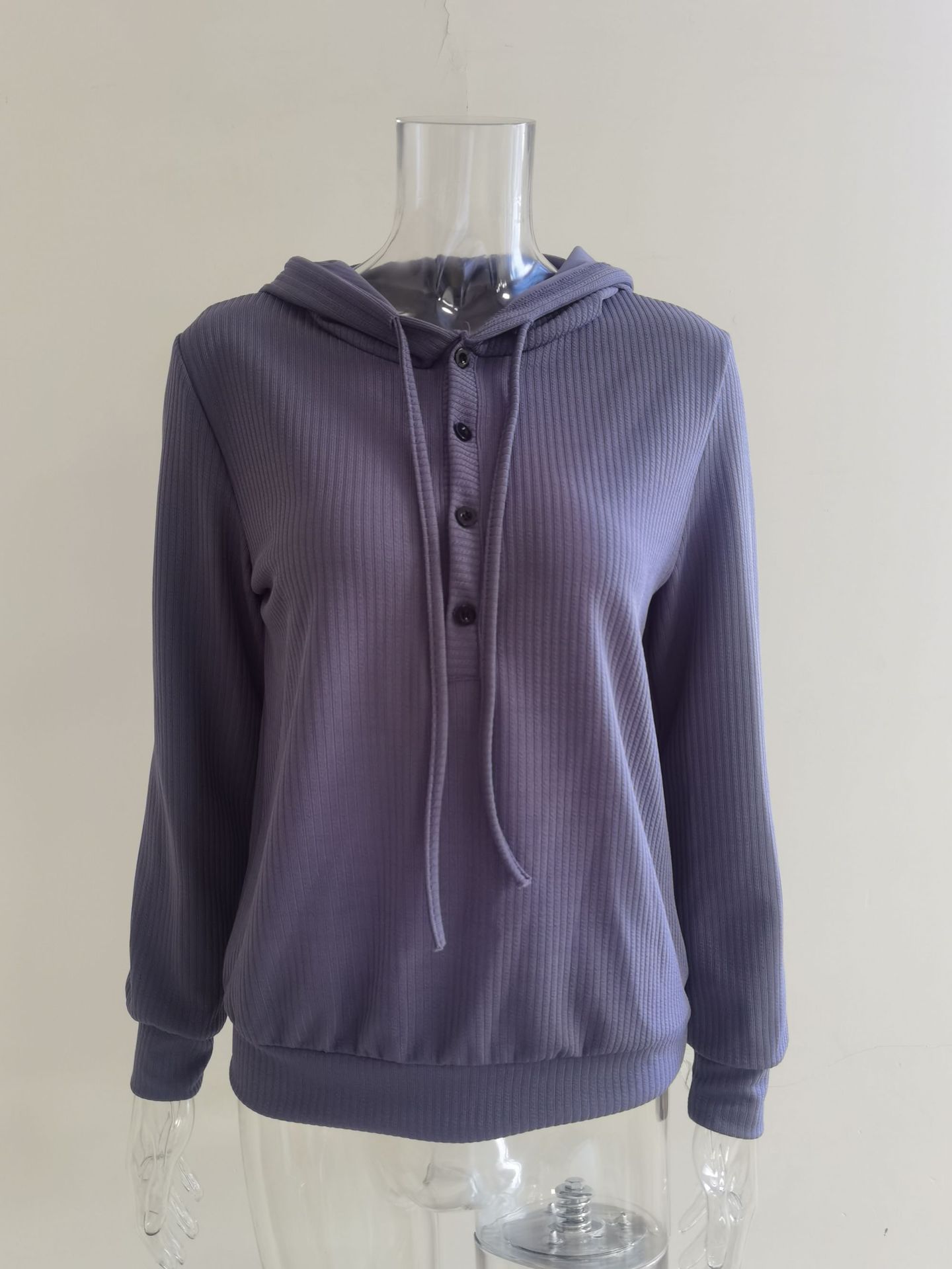 329g Weight Long Sleeve Sleeve Length Zipper Placket Type Regular Sleeve Sleeve Type Cotton Blend, Polyester Fabric Type Regular Top Length Hoodie Tops Type Daily Occasion Hooded Neckline Warm Function Loose Fit Type Solid Color Pattern Autumn Season Women's Gender Casual Style Women's Hoodie Long Sleeve Hoodies & Sweatshirts Casual Solid Color 6