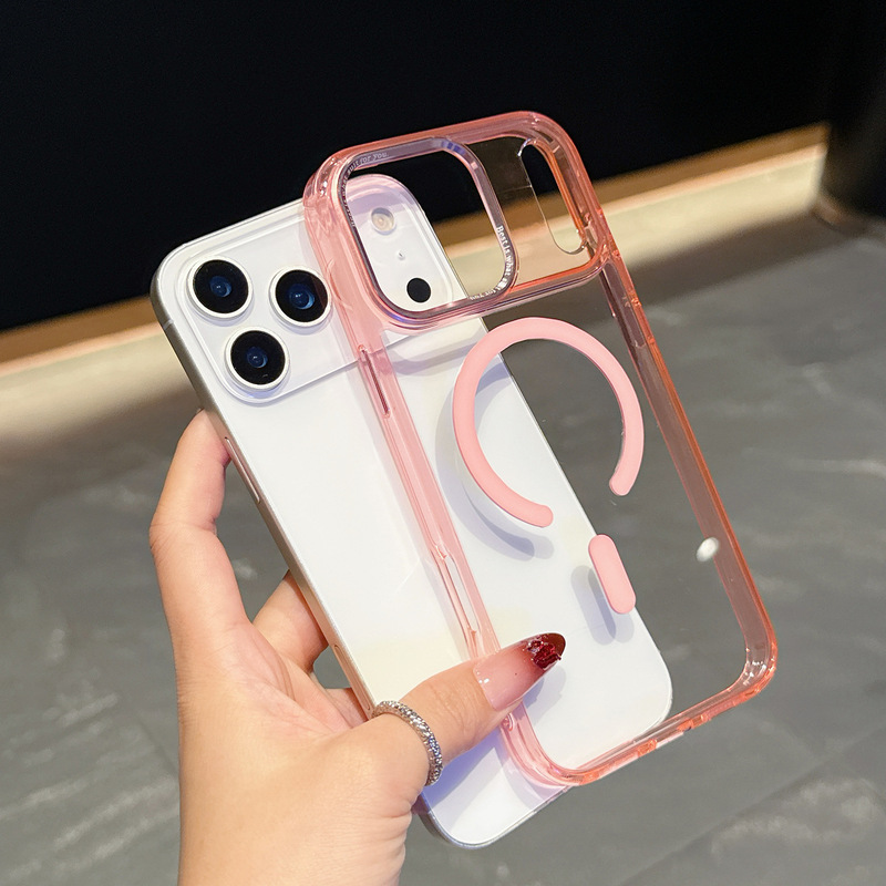 适用iPhone17PROMAX手机壳二合一冰透磁吸苹果17简约防摔保护套16|undefined