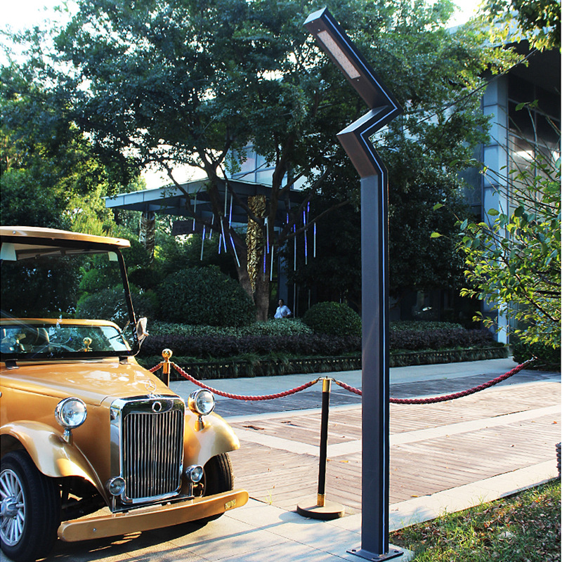 lámpara de paisaje de aluminio lámpara solar lámpara de patio al aire libre comunidad plaza al aire libre iluminación de carretera LED control remoto