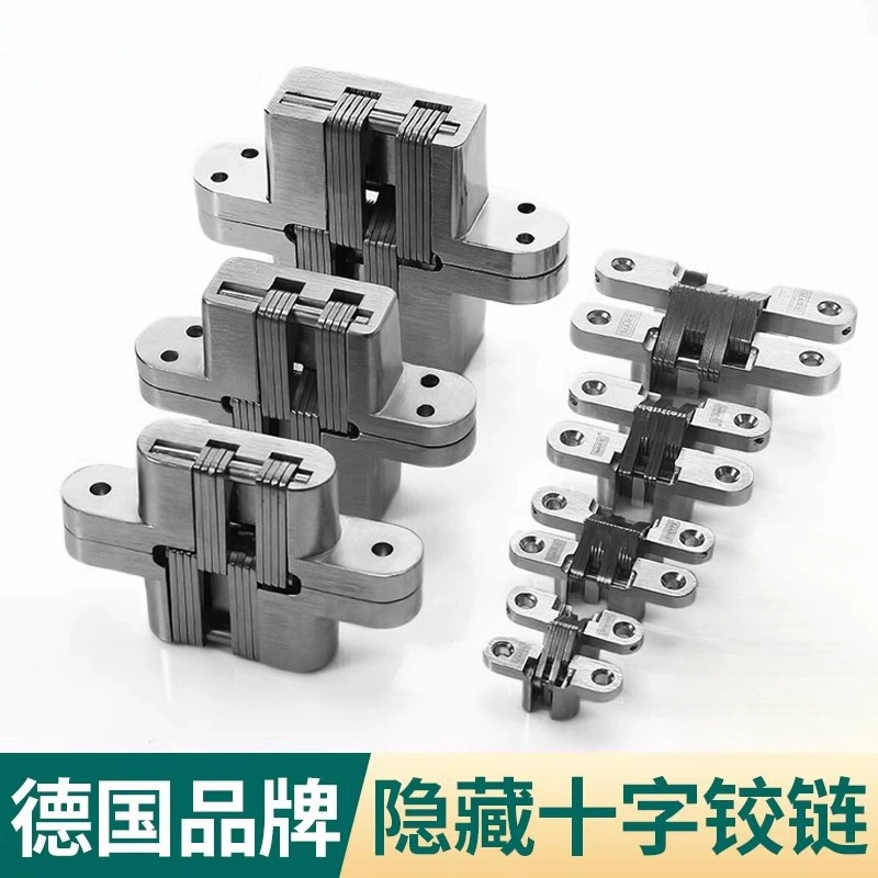 Concealed door hinge for bi-folding cabinet door hidden hinge cross concealed hinge 3D hinge