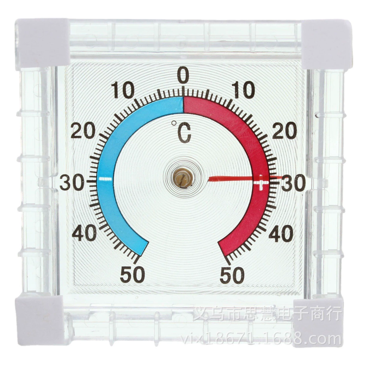 В наличии поставка дверной и оконный Термометр оконный дверной термометр указательный Тип термометр квадратный пластик