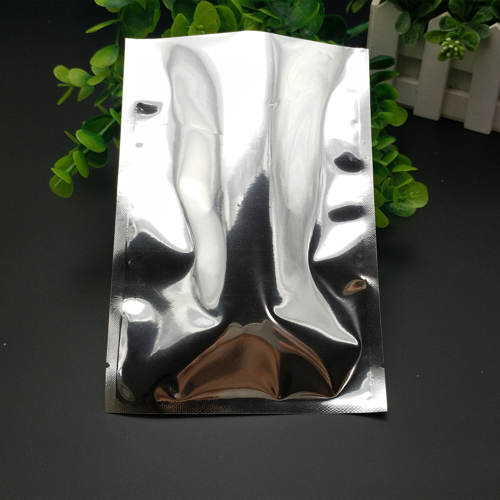 镀铝真空袋 三边封平口袋 药材粉末避光铝箔袋 食品包装热封袋子