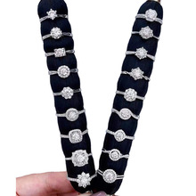 һ��һ�C ��Ʒ18K����Ȼ�ʯ��ָAU750�Ϸ��ʯ��� 1����荽�Ů