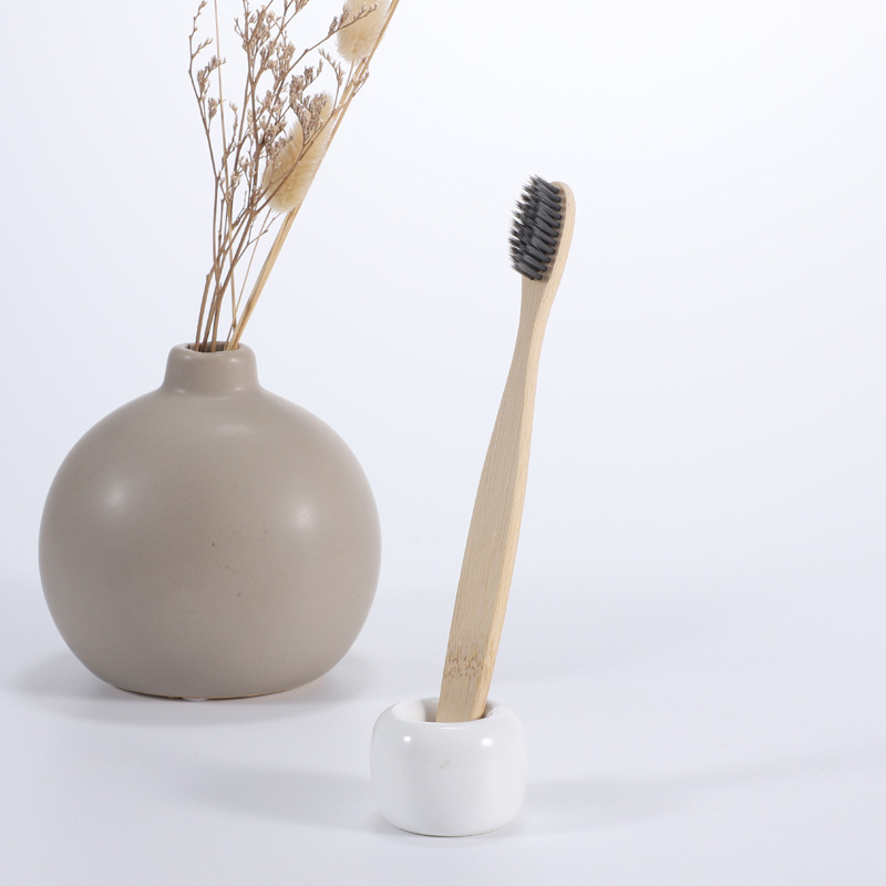 Cepillo de dientes de bambú adulto cepillo desnudo al por mayor cadena hotel lavado pelo suave cepillo de dientes desechable