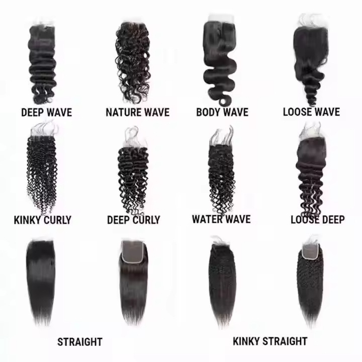 Natural Color Transparent Lace Net Hd Hair Piece 4X4 5X5 13X4 13X6 Closure Real Human Hair Piece